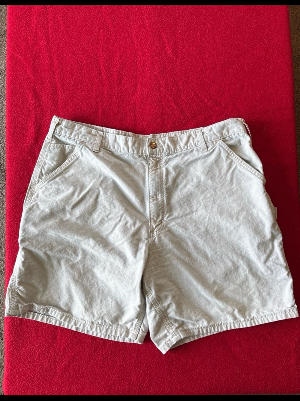 Carhartt Light Tan Men's Flat-Front Shorts